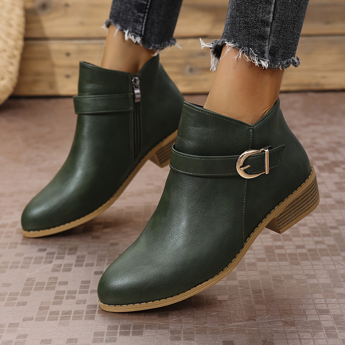 Johanna | Stilvolle Chelsea Stiefeletten mit Schnallendetail