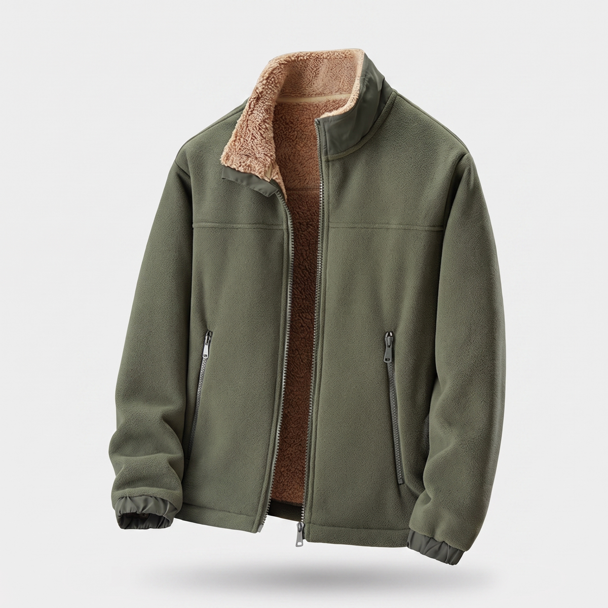 ZERANO | Lammfell Jacke – Bequeme und Warme Alltagskleidung