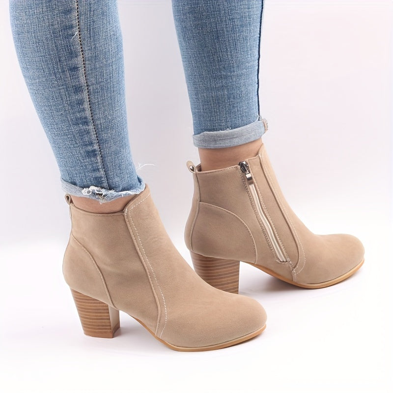 Valentina | Elegante Stiefeletten mit Blockabsatz