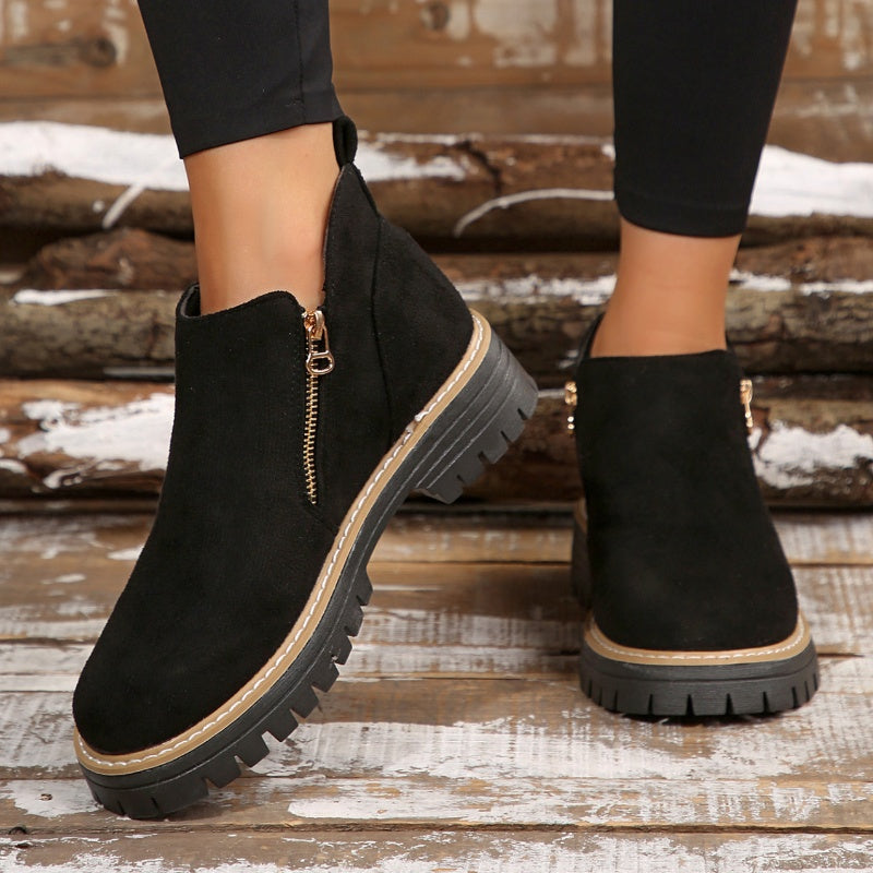 Amelia | Moderne und bequeme Plateau Stiefeletten
