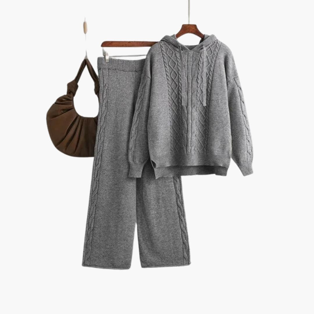 Lunara | Lounge Set – Cozy Oversized Hoodie and Wide-Leg Trousers for Women