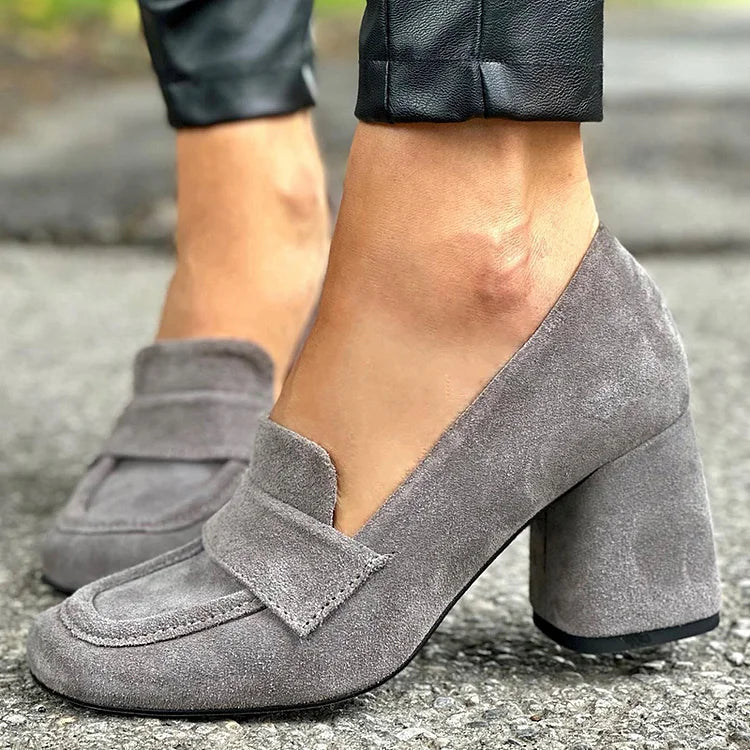 Daisy | Elegante and Moderne Damen Loafer Mit Blockabsatz