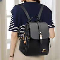 Julia | Eleganter und praktischer Damen Lederrucksack