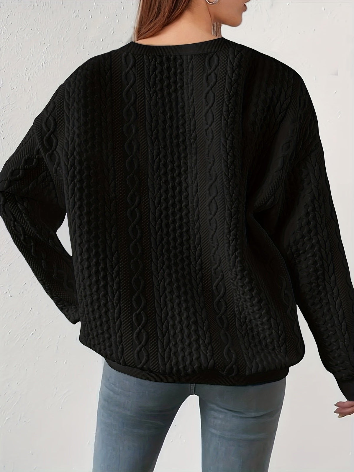 Joyce | Textured Cable-Knit Sweatshirt for Timeless Comfort