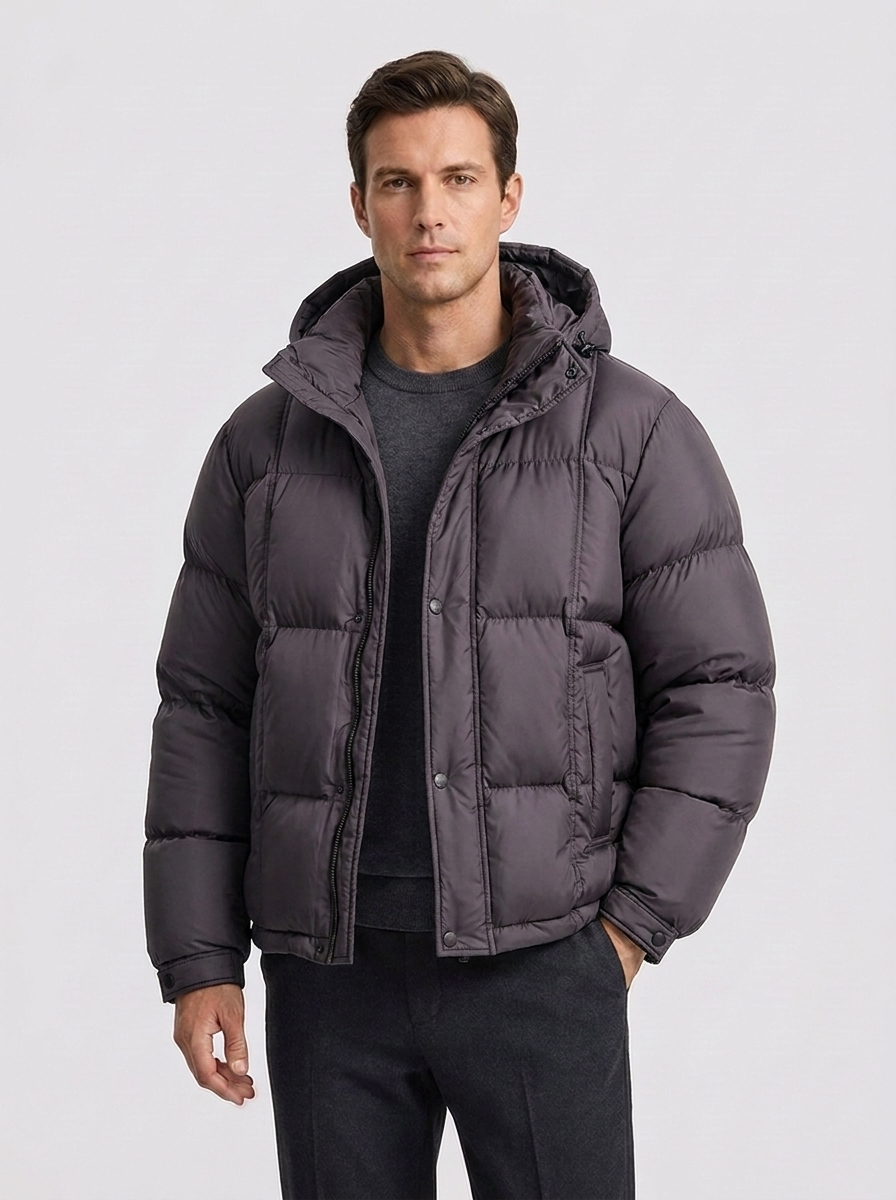 Haven | Hooded Down Puffer Jacket for Men – Casual Loose Fit