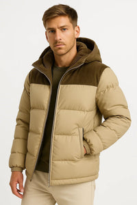 Oliver | Warme und Moderne Herren Winterjacke mit Kapuze