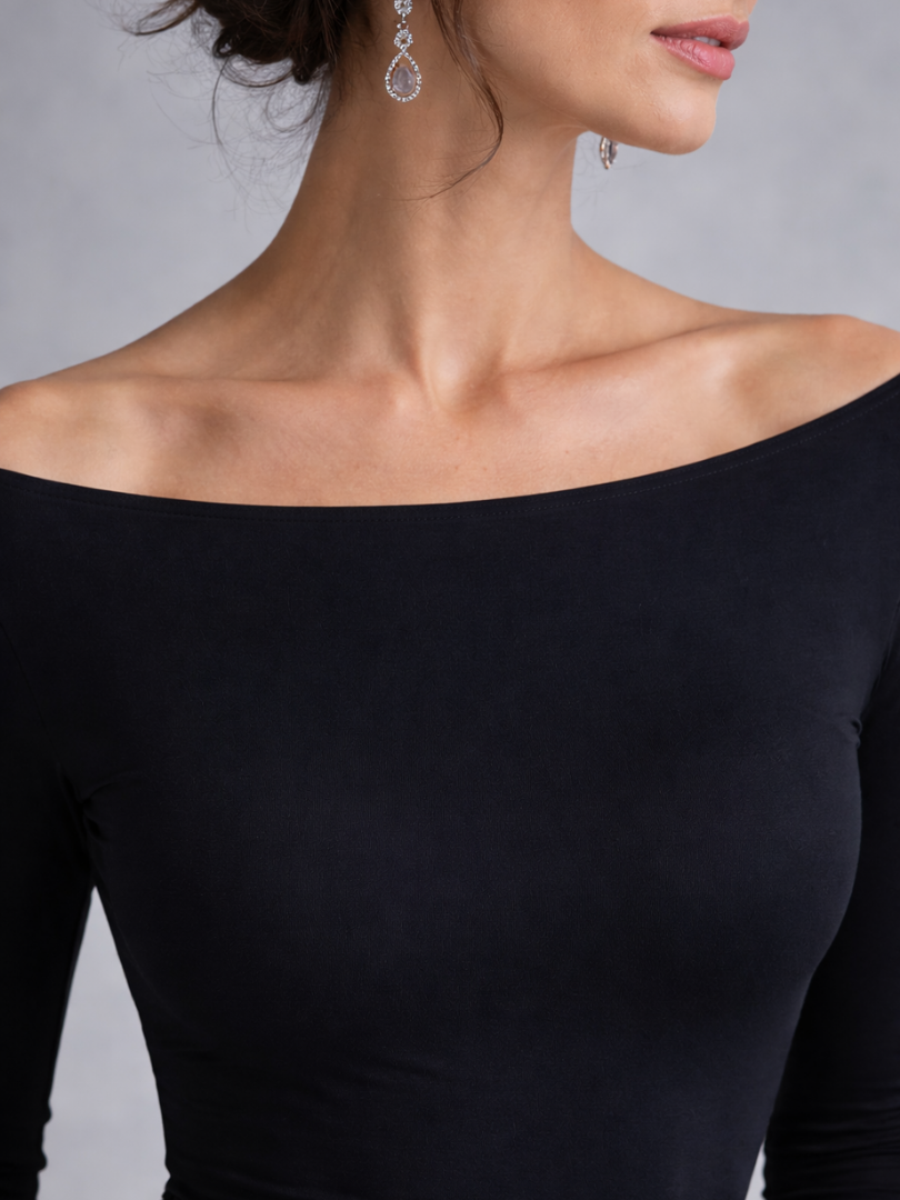 Maris | Maxi Dress – Elegante Lange Ärmel für Frauen