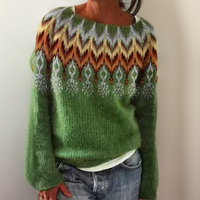 Marlene | Moderner und weicher Strickpullover mit geometrischem Muster