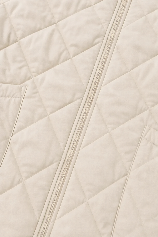 Knitpuff | Quilt Puffer Jacket met Gebreide Panelen