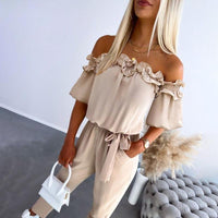 Nora | Verspielter und femininer Damen Jumpsuit mit Rüschen