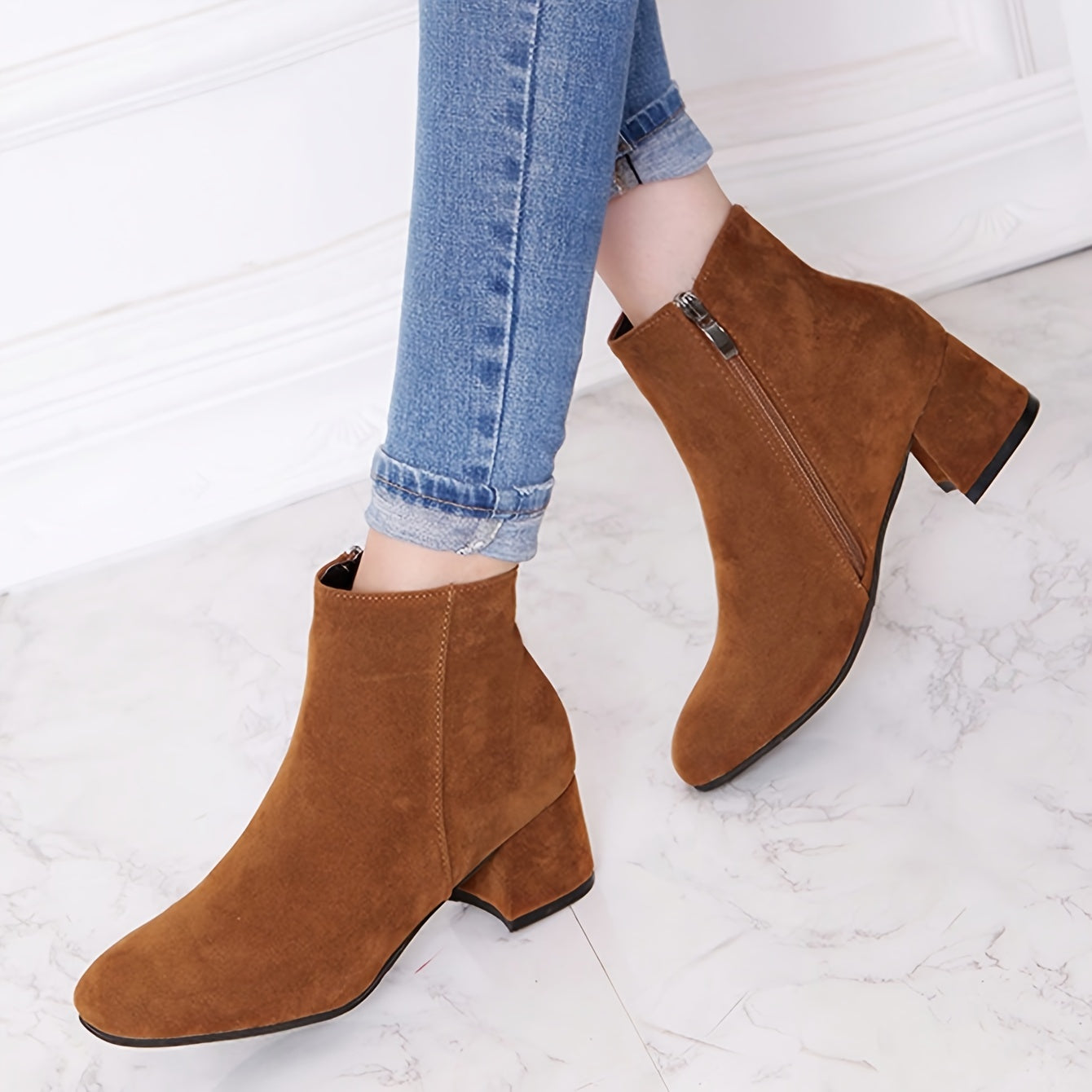 Emilia | Vielseitige Chelsea Stiefeletten mit niedrigem Absatz