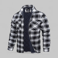 Mathias | Klassisches und Karierte Herren Flanell Hemdjacke