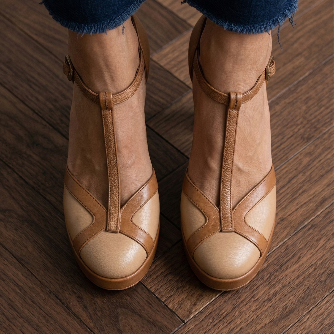 Nadia | Geschlossene Absatzschuhe – Eleganter Retro-Stil für Frauen