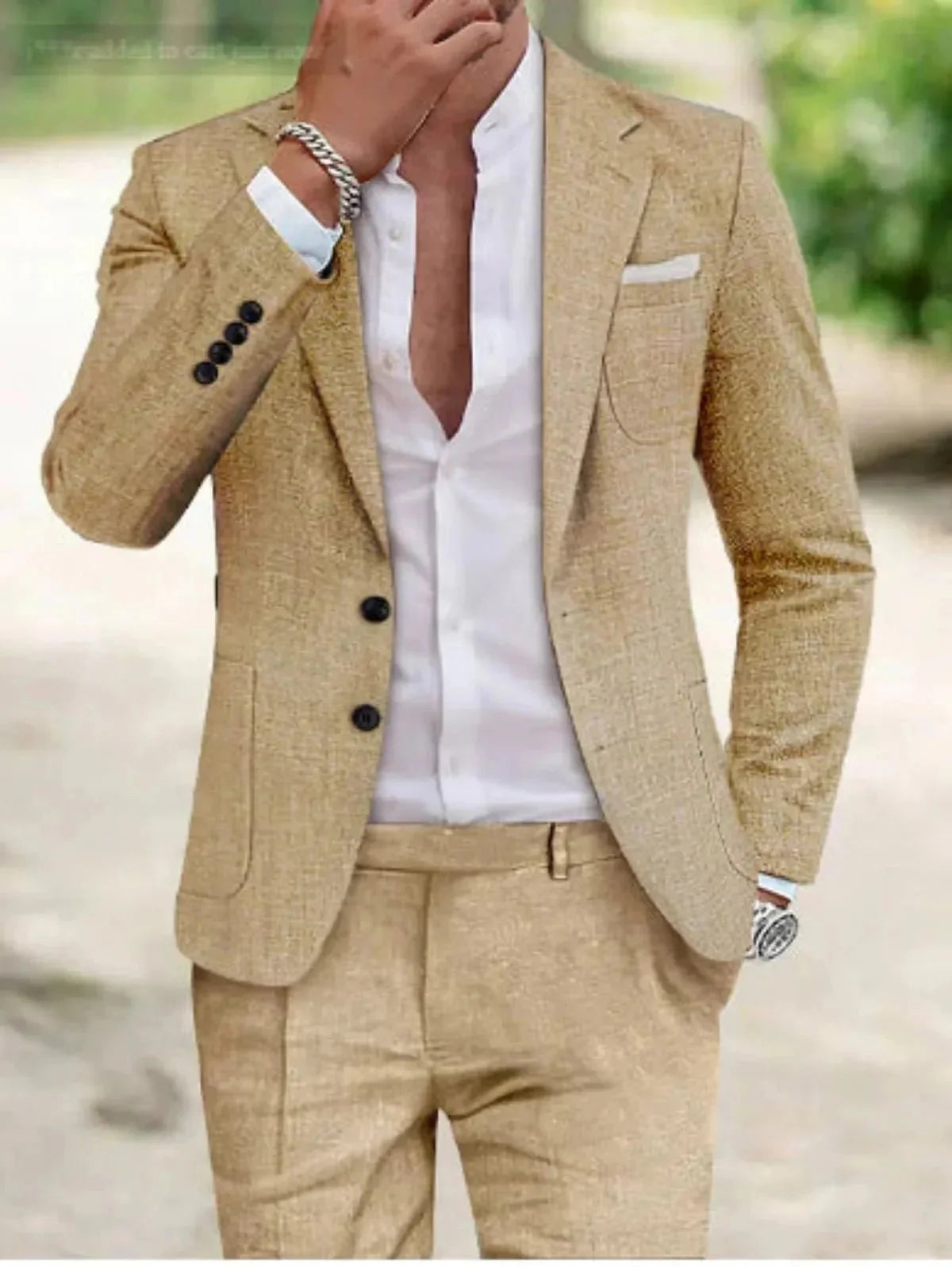 Bruno | Classic Two-Button Wedding Suit Set for Men
