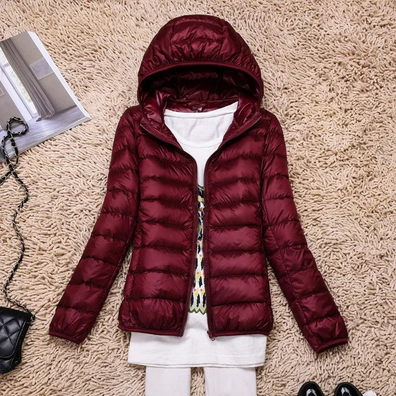 Kathrin | Ultralight Daunenjacke für Reisen und Alltag
