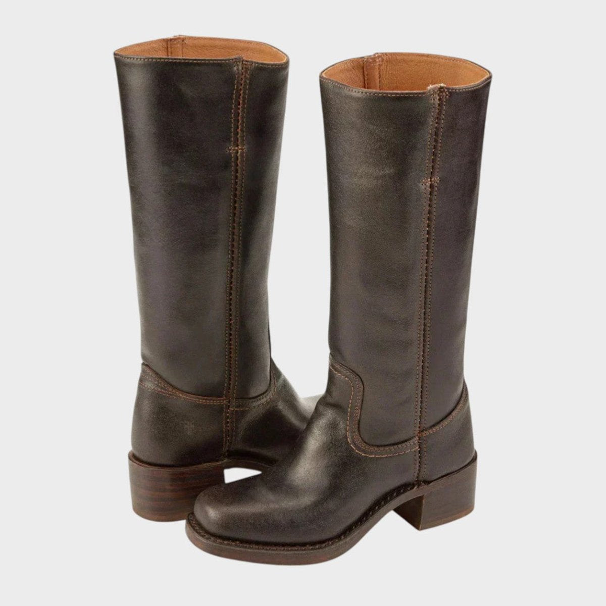 Emma | Elegante Western kniehohen Lederstiefeln