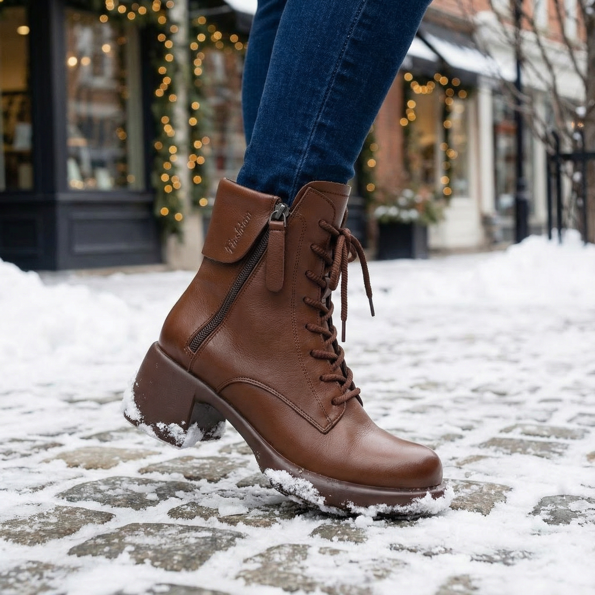 Vintara | Vintage Ankle Boots – Fleece Lined für Damen