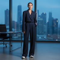 Emma | Elegantes gestreiftes Damen Blazer Set