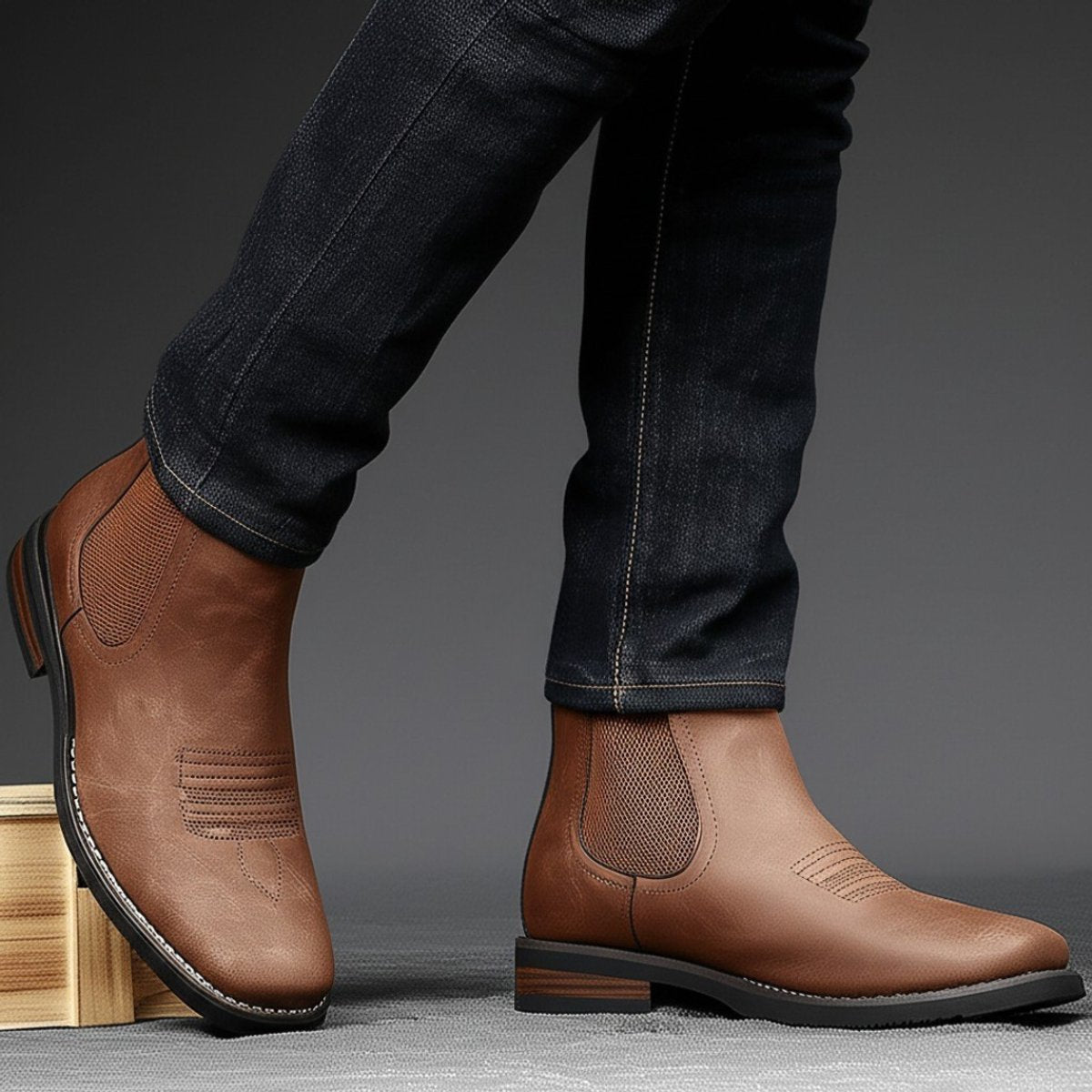 Martin | Stilvolle und stützende orthopädische Chelsea HerrenStiefel