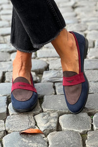 Camille | Elegante und stilvolle Loafer mit farbigem Akzent