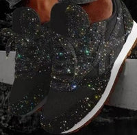 Lina | Funkelnde und bequeme Damen Sneaker mit Plateausohle