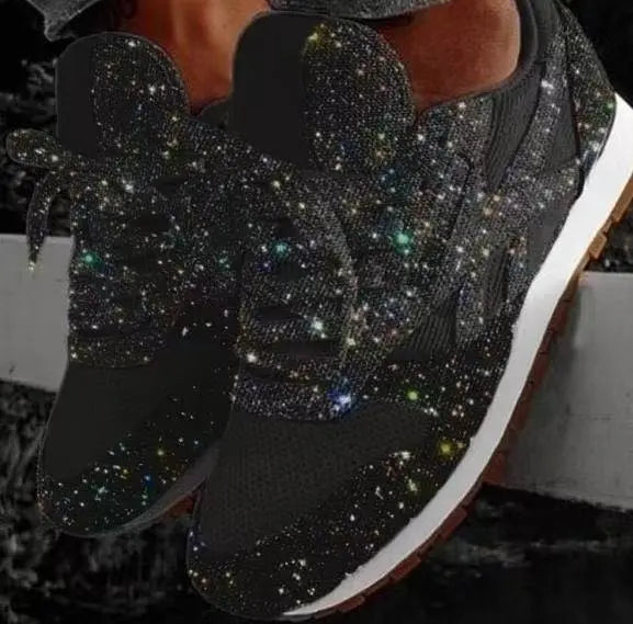 Cassie | Glitter Sneakers – Stylische und Bequeme Schuhe