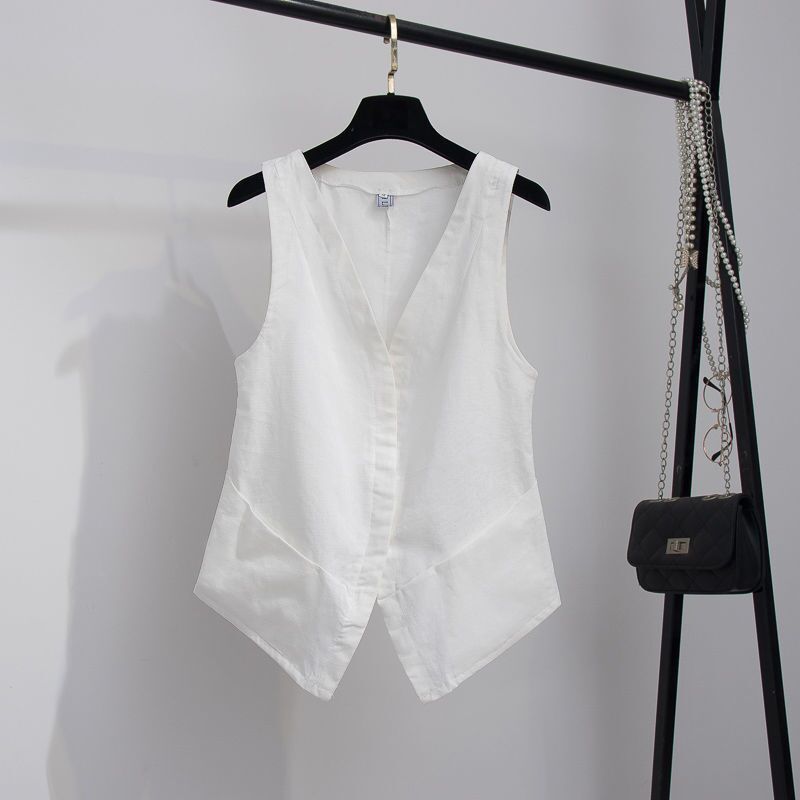 Amelia | Moderne und atmungsaktive Damen Leinenweste