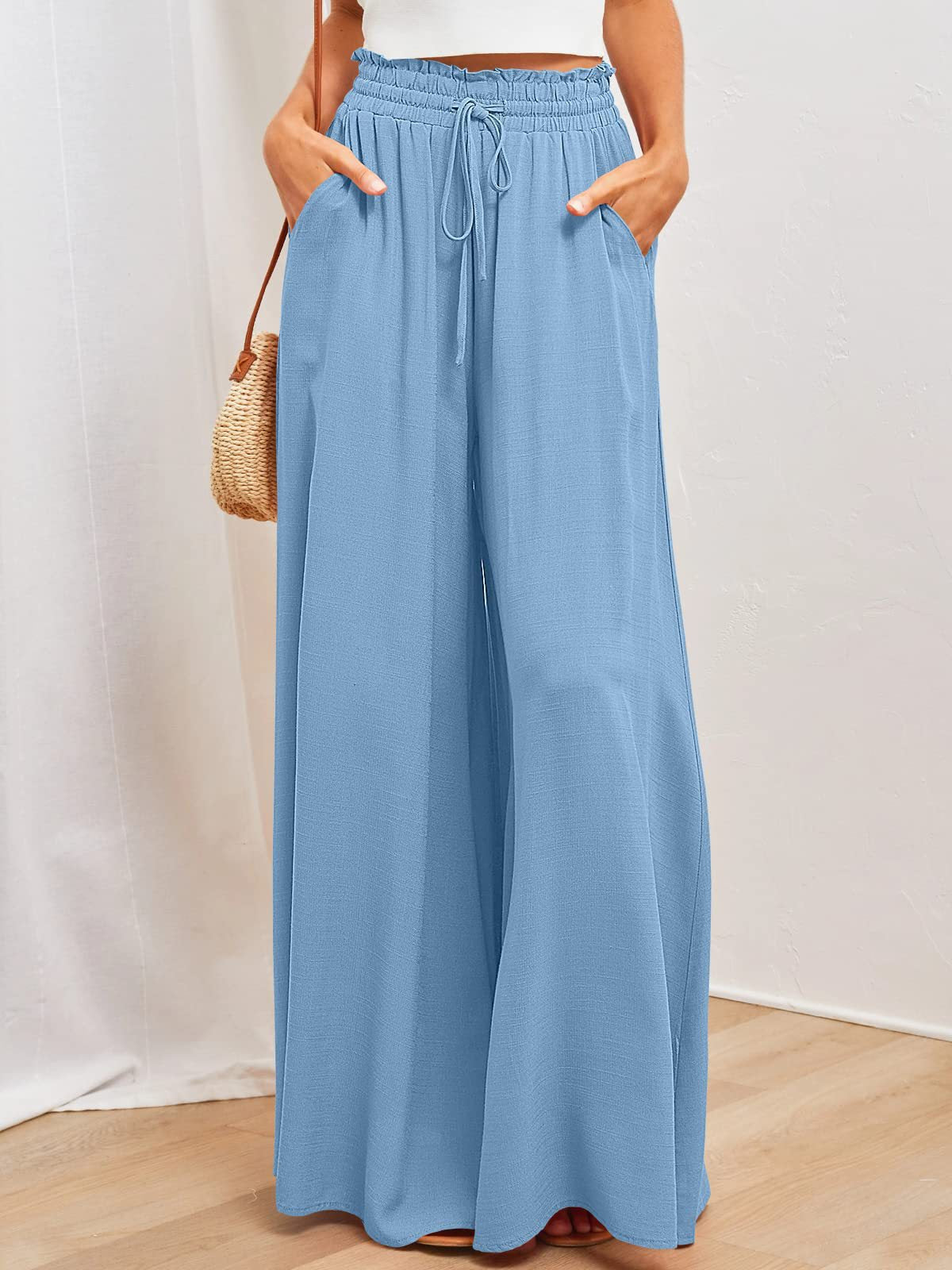 Antonia | Elegante und luftige Weitbein Palazzohose