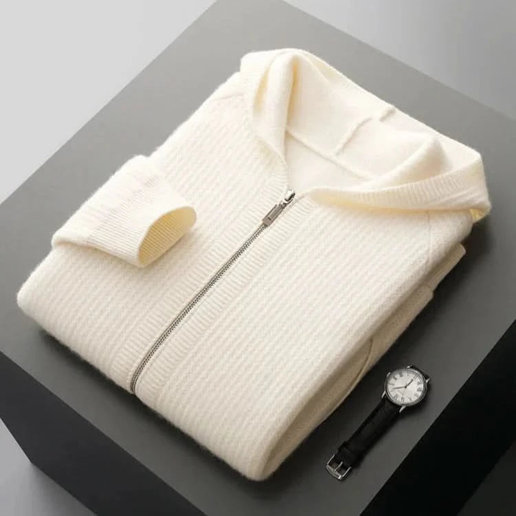 Sorrento | Cashmere Zip Hoodie – Luxuriöse Leichtigkeit für Herren
