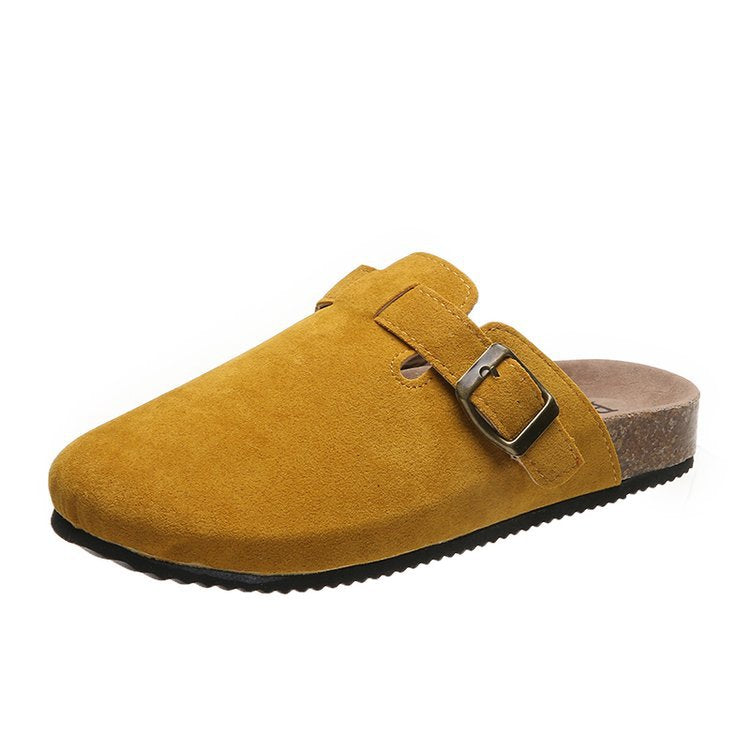 Jessika | Schicke und elegante Leder Schnallen Pantoletten