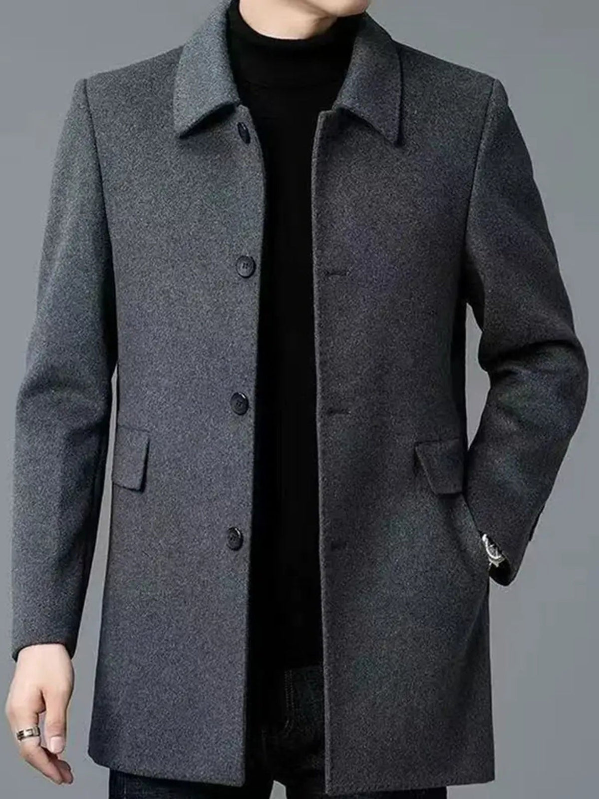 Douglas | Single-Breasted Overcoat – Timeless Elegance for Men