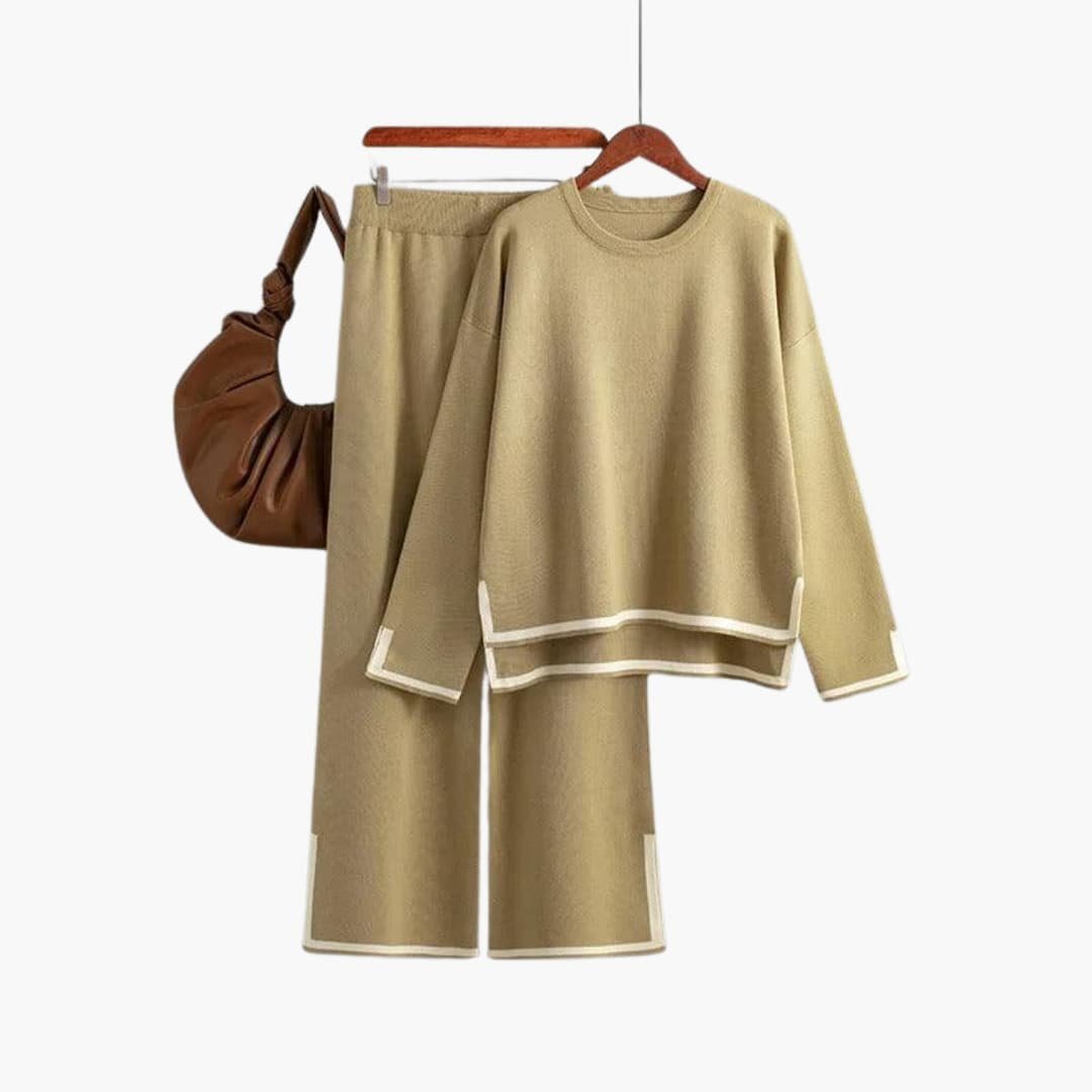 Luna | Two-Piece Set – Long-Sleeve Top and Matching Trousers for Women