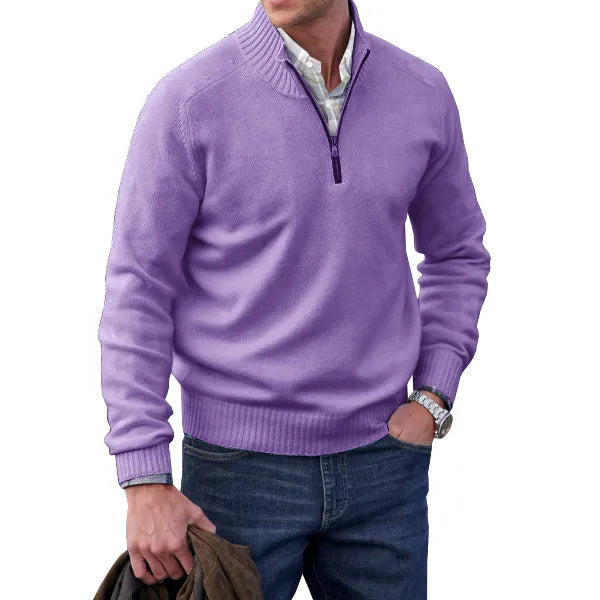 Bastian | Cashmere Pullover mit Reißverschluss – Eleganter Stil