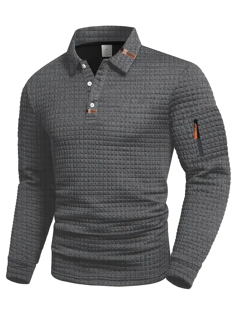 Aaron | Polohemd mit Ärmelreißverschlusstasche