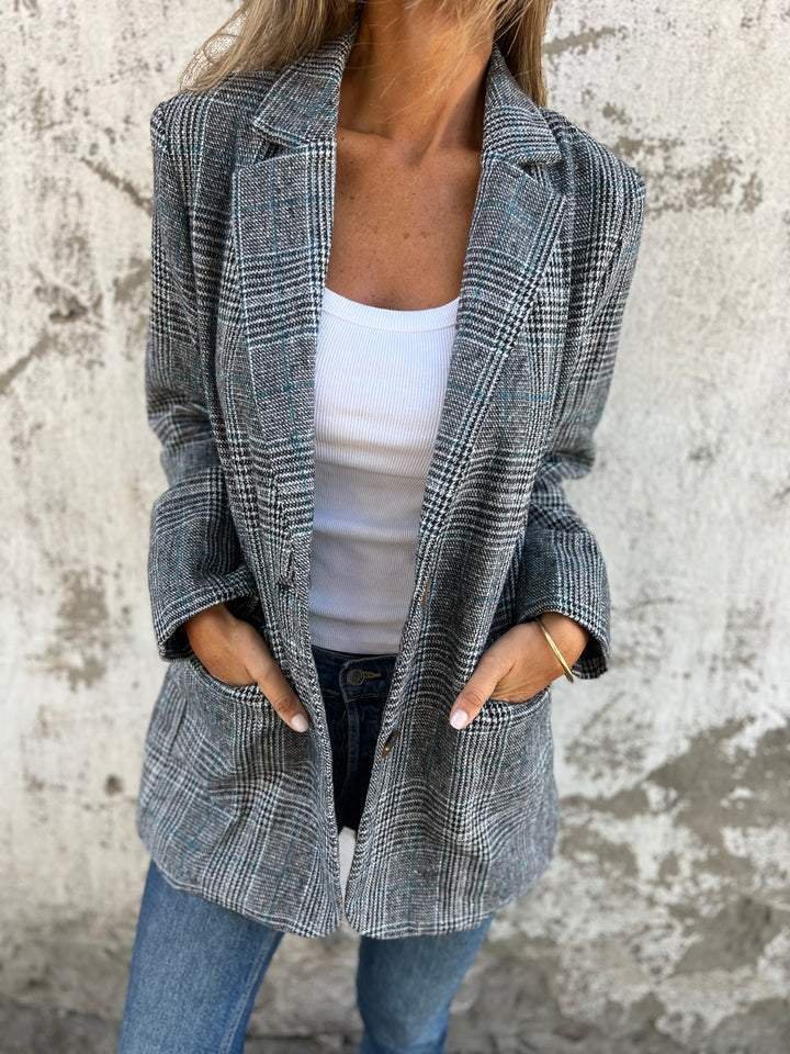 Olivia | Stylischer und lässiger Karomuster Blazer
