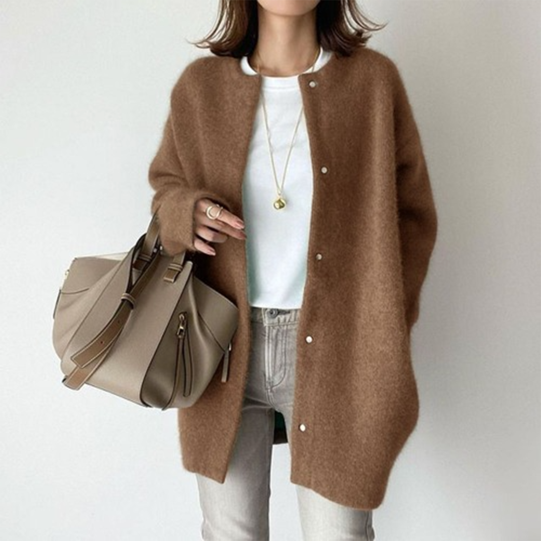 Elysia | Designer Wool Coat – Stylish Mid-Length Design for Women
