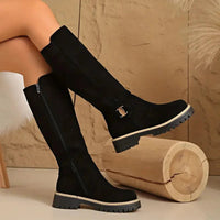Valeria | Stilvolle Kniehohe Stiefel mit Schnallendetail