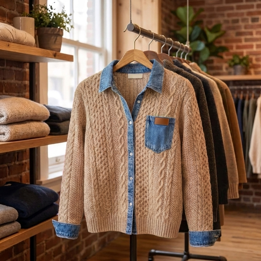 Sorrell | Patchwork Cardigan – Modern Stil für Frauen