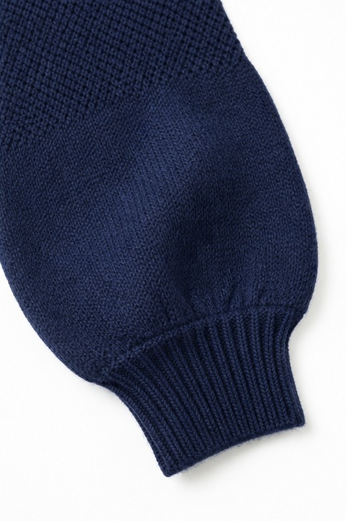 Cozelin | Oversized Knit Sweater in Navy Blue