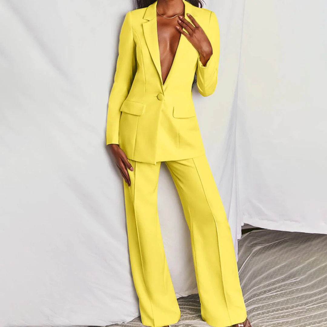 Valeria | Elegantes Damen Blazer und Hosen Set