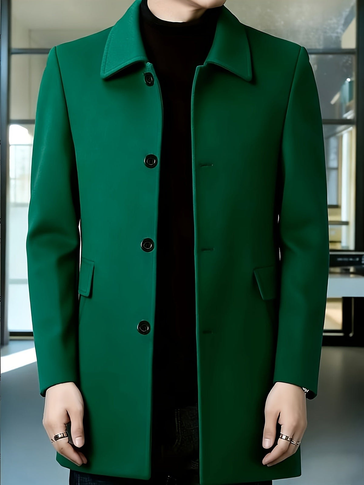Gerard | Überziehmantel – Eleganter Single-Breasted Stil für Männer