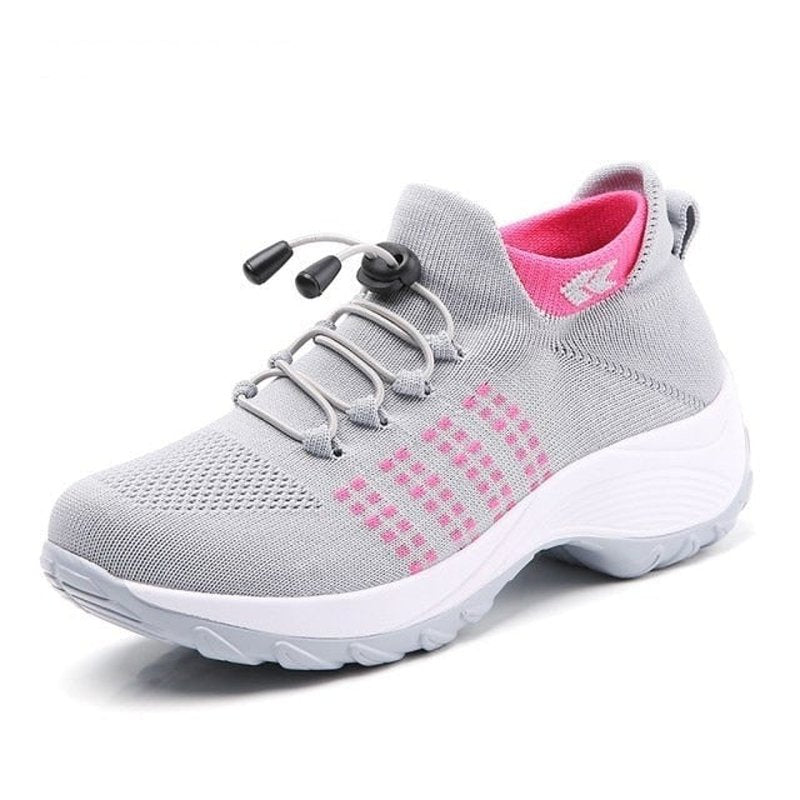 Claudia | Komfortable und stützende Orthopädische Knit-Plateau-Sneaker