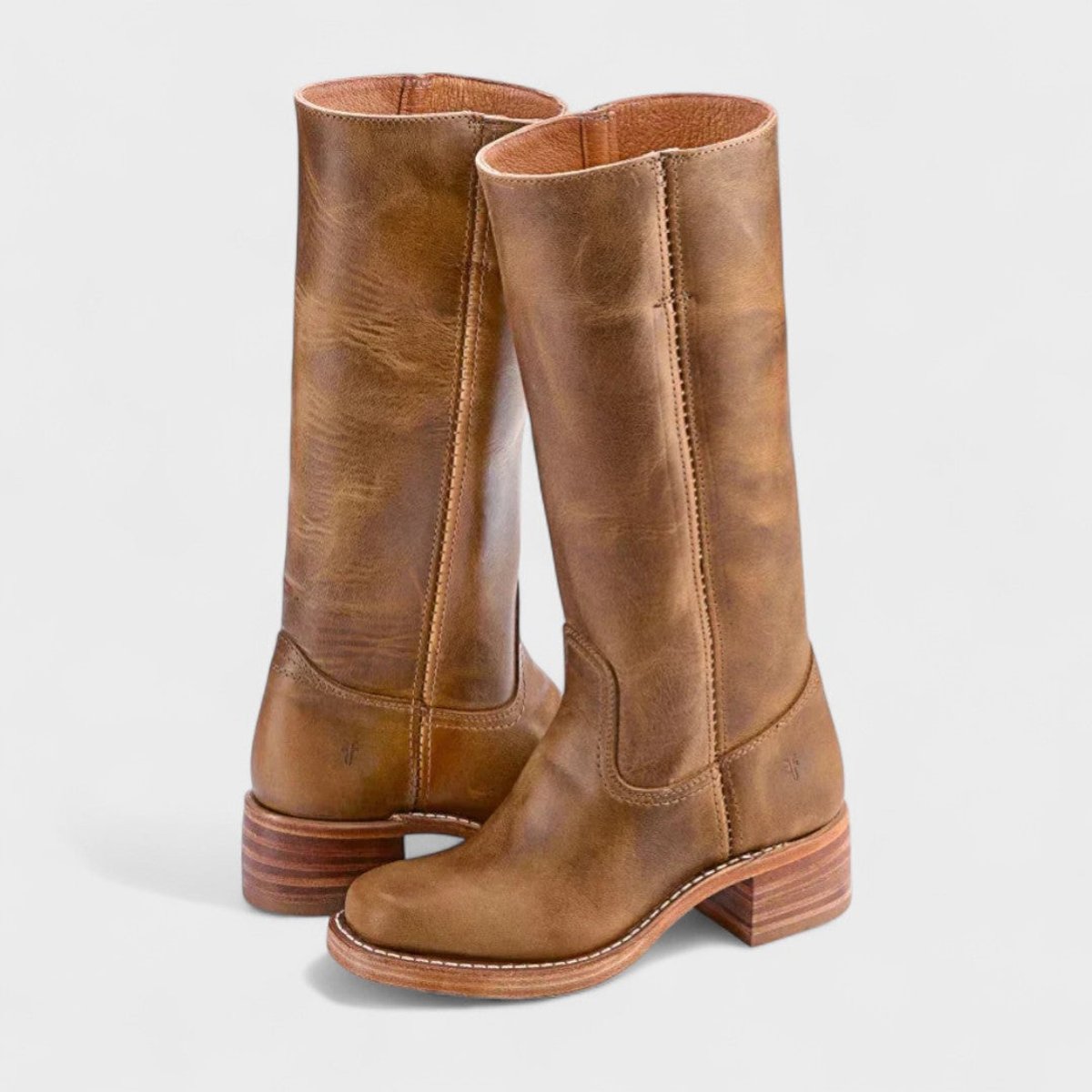 Emma | Elegante Western kniehohen Lederstiefeln