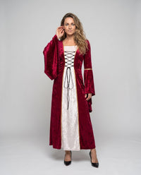 Karolina | Majestätisches Halloween Kostümkleid mit weiten Ärmeln