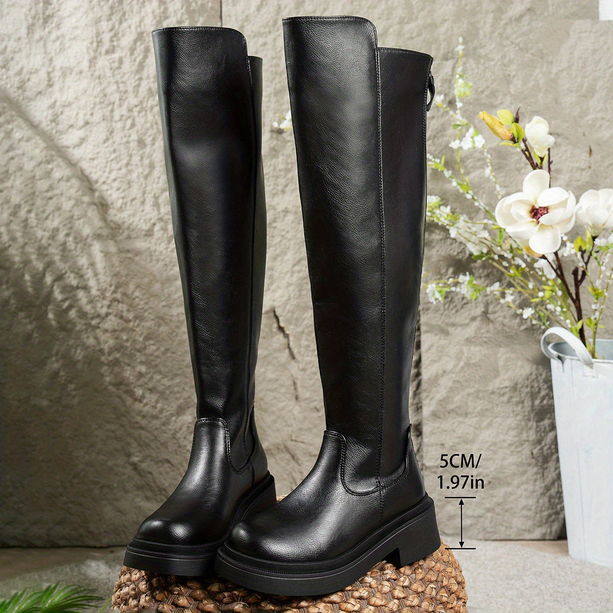 Katrina | Gemütliche und stilvolle Kniehohe Stiefel