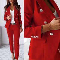 Adeline | Elegantes zweireihiges Damen Blazer Set