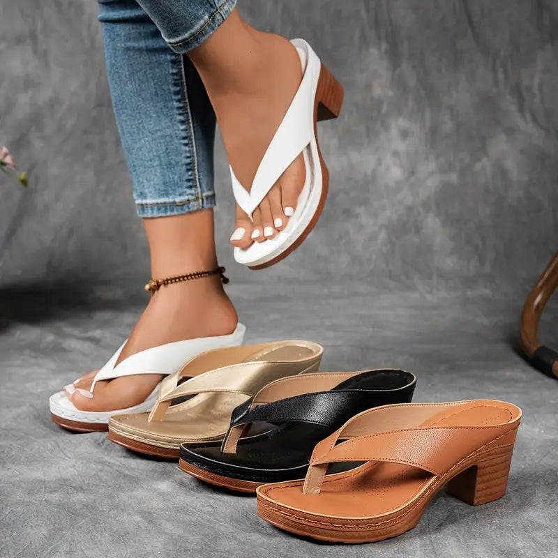 Selvina | Elegante und bequeme Damenslipper mit Absatz