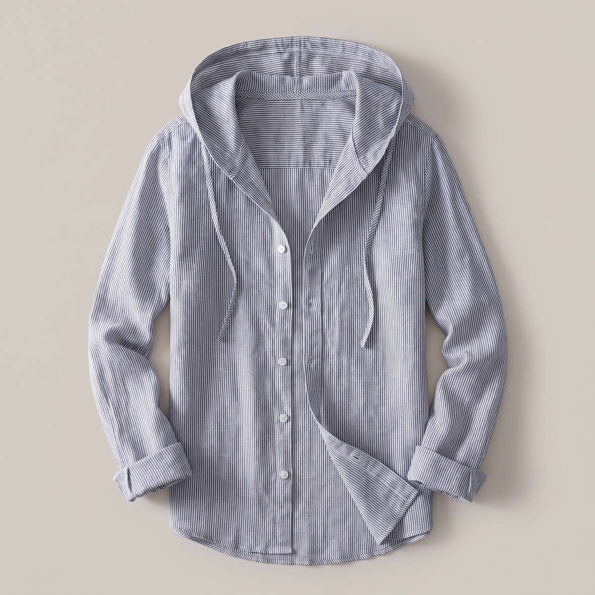 Nova | Linen Hoodie – Refined Casual Style