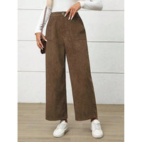 Emma | Lässige und vielseitige Damen Hochtailliert Weite Hosenbeine Hose