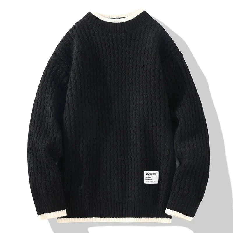 Rhettford | Knit Pullover Met Kabelstructuur voor Mannen